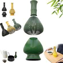 Matcha Whisk, Matcha Whisk With Matcha Whisk Stand, Matcha Whisk, Resin Matcha Whisk Chasen,Brush Handcrafted Traditional Japanese Chasen For Authentic Tea Preparation Back To School