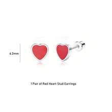 Hypoallergenic 316L Stainless Steel Stud Earrings For Girls Women, Screw Back Earrings For Sensitive Ears Cute Flower Butterfly Stud Hoop Earrings Screwback Girl Earrings 1-21 Pairs - Cubic Zirconia Earrings - View 19