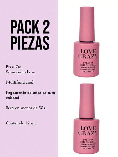 Pegamento Para Uñas Press On Love Crazy