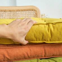 1 件装实心椅垫方形垫子软垫办公室居家或车内花园阳光休闲座垫办公椅 - 彩色 - 查看 8