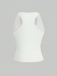 Floreya Square Neck Camisole For Women, Summer Slim Fit Sleeveless Casual Tank Top For Layering, Simple Yet Chic, Sporty Style, Versatile For All Seasons