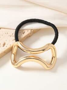 1 件/2 件方形金属环发套、弹性发圈、马尾夹、发圈、女士配饰、发圈、发圈、发绳马尾夹 - 彩色 - 查看 2