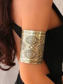 1pc Multi Pattern Optional Women's Armband, Butterfly, Flower, Snake Shaped, Hollow Opening Armband, Suitable For Daily Wear And Vacation Wear