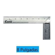 Escuadra Profesional Celta de Precisión | Herramienta de Medición para Carpintería y Construcción - Plateado - Ver 2