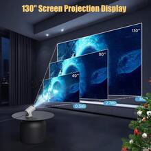 XBJ Portable 16:9 HD Projection Screen - Foldable Wrinkle-Free Cloth, Suitable For Indoor/Outdoor Use, Double-Sided Viewing, Ideal For Home Theater, Party, Office And Classroom, Cinema Screen, Support Projection Of Various Projection Devices - 白色 - 查看 4