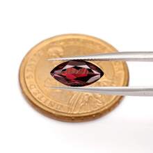 One 100% Lab Grown Ruby Marquise Cut Gemstone For Charms Advanced Jewelry Making Materials DIY - Red - View 4