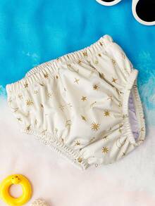 1 件婴儿游泳尿布，带柔软布料防水尿布 - 彩色 - 查看 14