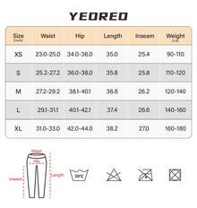 YEOREO Leggings With Pockets For Women V Back Scrunch Workout Leggings Tummy Control Butt Lifting Gym Yoga Leggings Yoga Pants For Women Winter Clothes For Women Black Pants - 黑色 - 查看 3