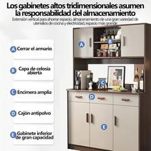 Small Integral Kitchen 120cm Cupboards With 3 Drawers 5 Doors - White - View 3