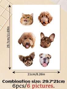 1/6pcs Custom Pet Stickers, Custom Dog Sticker, Custom Cat Sticker, Water Bottle Sticker, Dog Mom Gift, Wedding, Christmas Gift,Custom Photo Pet Sticker Customized Name Stickers Personalized Your Pet Photo Dog Cat Name Sticker Die Cut Customizable Waterproof Vinyl Sticker For Laptop Water Bottle Phone Case Merchandise Decor Decal Stuff Gift Idea For Her Him Adults