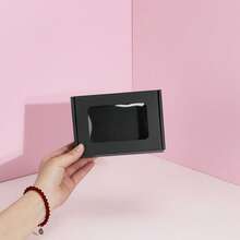 10 hộp giấy cửa sổ, hộp đóng gói chuyển phát nhanh, vật liệu đóng gói, hộp quà tặng, hộp giấy gợn sóng, thùng carton bưu chính - màu đen - Xem 11