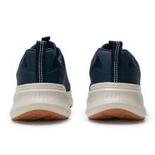 Skechers Giày nam nhẹ, thoải mái, đế trong EVA + mút hoạt tính thoáng khí, giày chạy bộ giảm sốc, độ đàn hồi mềm mại, 232835-NVW - Xanh nước biển/trắng - Xem 7