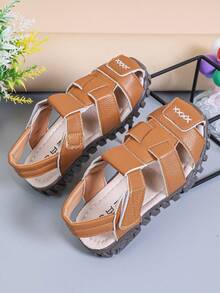 1 Pair Summer New Soft Bottom Non-Slip Fashion Baby Sandals For Toddler Boys & Girls