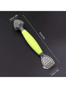 1 pieza Rallador y exprimidor de limón multifunción con rallador integrado, mango verde, cuchillas de acero inoxidable, fácil exprimido y rallado, herramienta de cocina esencial, diseño ergonómico, rallador, pequeño electrodoméstico de cocina - Verde - Ver 2