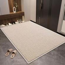 1pc Heavy Duty Rug, Thick Durable Sturdy Carpet, Brown Rug, Kitchen Mat, Door Mat, Outdoor Mat, Washable Bottom, Cat Scratching Pad, Kitchen Rug, Bathroom Mat, Welcome Mat, Patio Rug, Small Doormat, Dirt-Resistant Vacuum-Able