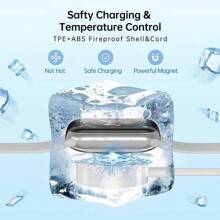 1pc Magnetic Wireless Charger 3.3ft/100cm Portable Charging Accessory Compatible With Apple Watch Series Ultra/9/8/7/6/SE/SE2/5/4/3/2/1 Portable Wireless Charger Compatible With Apple Watch, Wireless Magnetic Suction For Watch 6/SE/5/4/3/2 Series E Compatible With AIRPODS 2/3/Pro Fast Charging Cable Portable Charging Base Bracket Gifts For Family, Friends, Kids, Birthday, Christmas, Winter, Girlfriend, Boyfriend Suitable For Office, Dorm, And Home