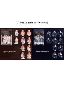 40Sheets/Bag Sticker Set, Moonlight Dinner Series, Gorgeous Evening Dress Theme PET Stickers, Scrapbook Supplies, Decorative Notebook Photo Frame Phone Case Water Cup Junk Magazine Stationery Box DIY Personalized Stickers