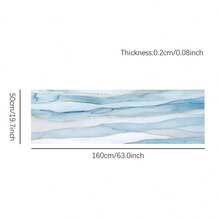 1 pezzo Tappetino mouse da gioco extra large esteso, antiscivolo, con design a strisce di marmo, tappetino da scrivania durevole, adatto per eSport, computer e ufficio, tavolo da pranzo, isola di cucina