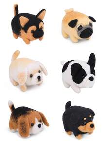 1 套初学者羊毛毡 Poke Fun DIY 套件、狗系列羊毛材料包、手工羊毛毛绒娃娃吊坠，附基本配件和教程 - 彩色 - 查看 8