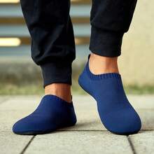 SOSENFER Men's Loafers.Easy-To-Wear Soft-Soled Slip-On Shoes - Dark Blue - View 2