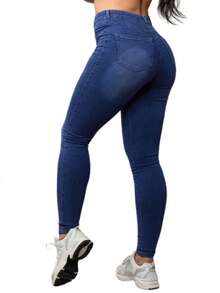 Jeans Vaqueros de Mezclilla para Mujer con Bolsillos y Cintura Alta: Estilo, Comodidad y Calidad Superior - Stone #15 - Ver 2