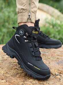 Dian Sen 1双男女通用钢头安全靴，高帮运动安全鞋，耐用工作靴，安全训练鞋