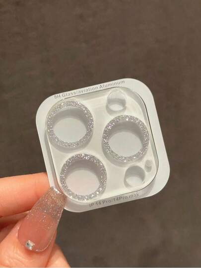 1 件闪光水钻 Apple 15ProMax 镜头膜集成兼容 11 12 13 14 15 16 Pro Plus Pro Max Mini 手机相机 13Pro 保护环框架盖钢化玻璃透明水钻镜头膜生日、家人、朋友礼物闪亮水晶、镜头保护膜、手机配件