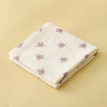 皱褶细布婴儿襁褓包，双层柔软新生儿医院接收毯，婴儿襁褓毯和浴巾