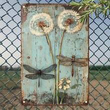 1PC Vintage Metal Sign, Sunflower And Dragonfly, Rustic Flower Decor, High-Quality Tin, Fade-Resistant, Ideal For Living Rooms, Kitchens, Farmhouses, 8x12 Inches / 20x30 Cm - 8x12 inch/20x30cm-1 cái - Xem 9