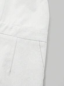 2025 新款亚麻休闲度假纯色百搭系带踝长裤女款春夏修身休闲侧袋连体裤款式高腰阔腿裤