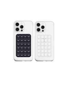 10pcs Double-Sided Silicone Suction Cup Upgrade Suction Cup Card Package Square Single Sided Phone Suction Cup Holder Adhesive Phone Case Holder Silicone Phone Accessories For Women For Men Wallet Mini Wallet Purse Wallet Magsafe Wallet Card Wallet