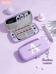 Ayotu غلاف قابل للتخصيص بالنص والاسم متوافق مع وحدة التحكم Switch/Switch OLED/Switch Lite والإكسسوارات، يتضمن الحزمة: غطاء واقي، حقيبة تخزين، هيكل قاعدة، غطاء للغبار، حافظة للألعاب، قبضة وحدة التحكم، إلخ. هدية رائعة للاعبين والأصدقاء والعائلة لأعياد الميلاد والسنوية وعيد الحب وعيد الميلاد - متعدد الألوان - مشاهدة 11