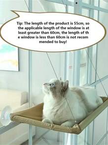 1 Stück Katzen-Hängematte, hängender Katzenkorb, Kunststoff-Material Fenster-montiertes Haustierbett, für Katzen & kleine Hunde, Fenster-fixierte Sitzfläche, Tragkraft 5 kg, Haustierzubehör