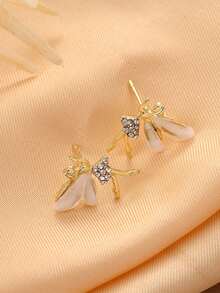 2 件简约可爱小精灵耳环，女孩的日常配饰