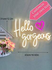 Placa de neon com nome personalizado, decoração de casamento, placa de neon com nome, placa de neon de LED para crianças, presentes personalizados, decoração de quarto, decoração de casa com luz LED USB, presentes de aniversário, placa de berçário, letras de berçário, decoração infantil, decoração de berçário, presentes ideais exclusivos para ele e ela, para o dia das crianças, para o dia dos pais, para formatura, para casamentos, colorido, kawaii, minimalista chique, fofo, personalizado, único, presentes ideais para ele, presentes ideais para ela, para ela, namorado, namorada, família, amigos, luz noturna, luzes de neon, artigos para casa, decoração de quarto, decoração de feriado, para aniversários, para casamentos