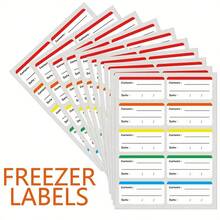 Removable Frozen Food Labels Stickers, Fridge Storage Expiration Date Labels, Reusable - Multicolor - View 1