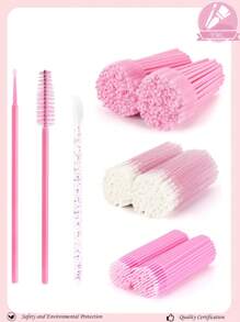 150pcs Disposable Spiral Spiral Mascara Wands, Adjustable Makeup Brush Set - For Eyelash Extension & Eyebrow, Also Applicable For Removing Excess Eyeshadow And Powder, Glitter Lip Brush, Disposable Lip Brush, Lip Gloss Applicator