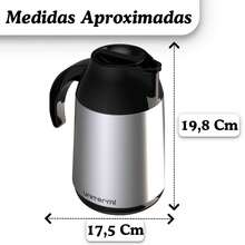 Stainless Steel Thermal Bottle 600ml Berlin Coffee Milk Tea Chimarrão Hot Water - Unitermi - Bạc - Xem 2