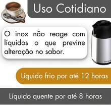 Stainless Steel Thermal Bottle 600ml Berlin Coffee Milk Tea Chimarrão Hot Water - Unitermi - Bạc - Xem 4