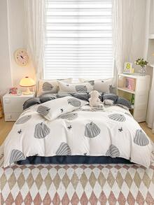 4PCS (1PC Duvet Cover+1PC Bed Sheet+2PCS Pillowcase) Student Dormitory Bunk Bed. - Multicolor - View 20