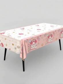 Sanrio 1/10pcs Sanrio Cute Cartoon Simple Highly Attractive Style Portable Attractive Series Tablecloth For Birthday Parties Home Use Party Decoration