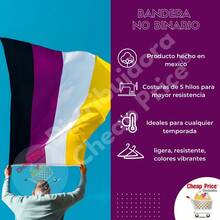 Picky Accessories Bandera No Binario Pride Orgullo Gay Grande Lgb - Blanco - Ver 9