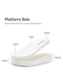 Women's Wedge Sandals,Comfortable Platform Dress Shoes, Round Toe Casual & Dressy Flatform Summer Sandals With Adjustable Straps - White - View 8