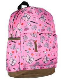 Backpack Burn Book We Wear Pink Laptop Travel Bag - Pink - View 1
