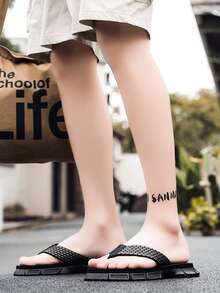 2025 New Comfortable, Fashionable, Lightweight Flip Flops - Black - View 3