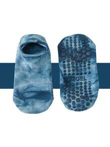 1 Pair Fashion Tie-Dye Anti-Slip Yoga Socks, Silicone Non-Slip Floor Socks, Anti-Slip Sports Fitness Socks, Dance Boat Socks, Pilates Anti-Slip Ankle Socks - Multicolor - View 8