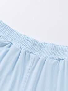 Annil Pantalones de punto de verano para niños y niñas talla media