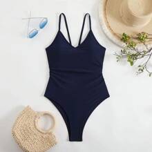 Maillots de bain une pièce pour femmes, Maillots de bain monokini à coupe haute pour femmes 2025, Maillots de bain de plage
