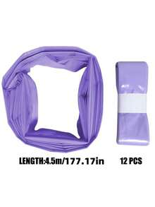12pcs Purple Diaper Pail Refill Trash Bags, Specifically For Diaper Disposal