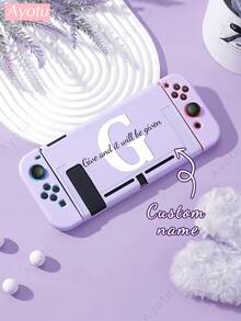 Ayotu غلاف قابل للتخصيص بالنص والاسم متوافق مع وحدة التحكم Switch/Switch OLED/Switch Lite والإكسسوارات، يتضمن الحزمة: غطاء واقي، حقيبة تخزين، هيكل قاعدة، غطاء للغبار، حافظة للألعاب، قبضة وحدة التحكم، إلخ. هدية رائعة للاعبين والأصدقاء والعائلة لأعياد الميلاد والسنوية وعيد الحب وعيد الميلاد - متعدد الألوان - مشاهدة 31